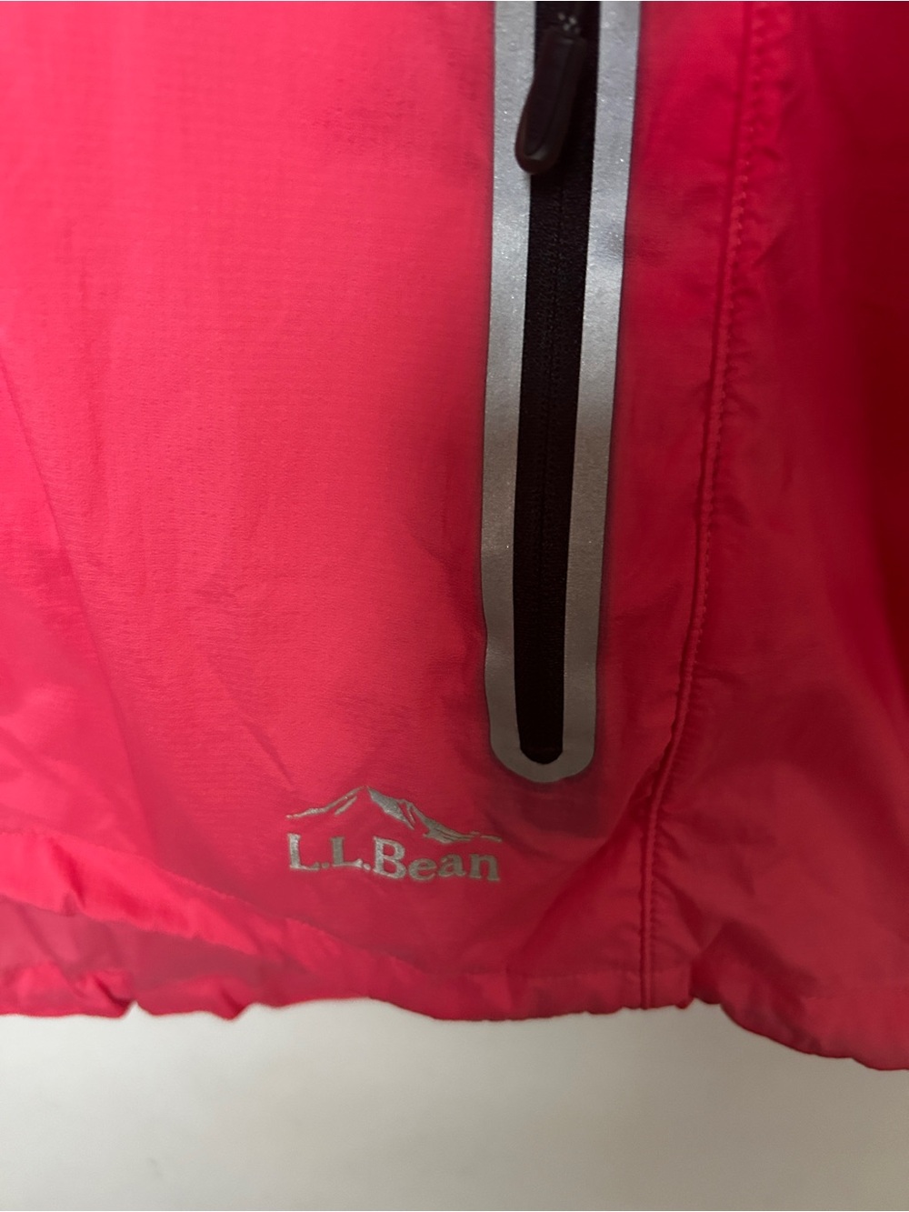 L.L.Bean Women’s M Packable Running Windbreaker Jacket Reflective Pink - Picture 5 of 12